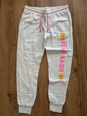 Emoji Mask Stay Back Joggers size L